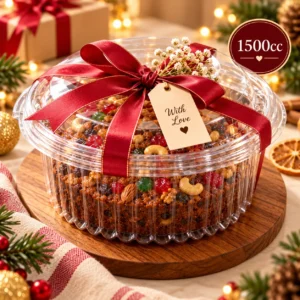 Big round box 1500 ml | Suitable for cookies and Tres leeches cakes | Minimum order quantity is 10 pcs