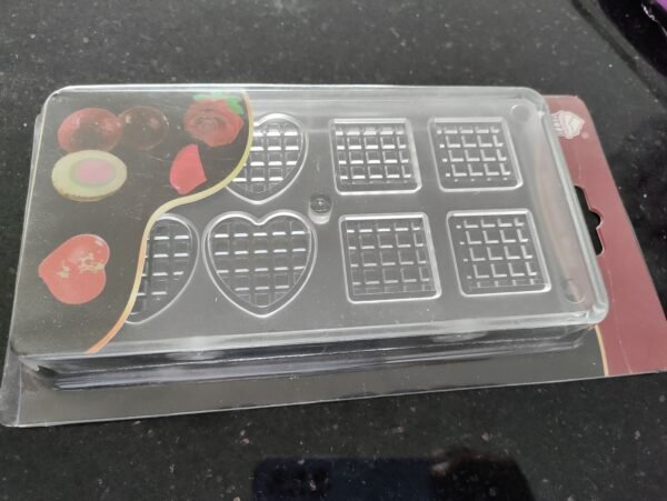 Multi shape PC Chocolate Mold with Heavy Base