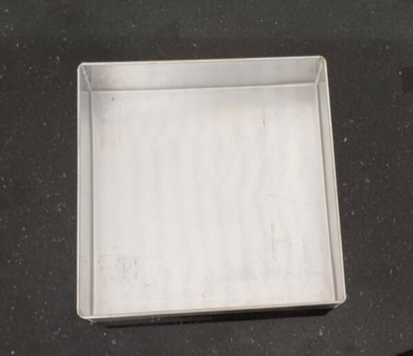 6" Aluminum Square Tin | size 6" *6" *2" | capacity 250g +