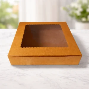 9 Pcs Brownie Kraft Box | Box Measurement 9*9*1.75
