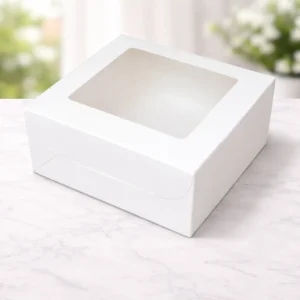 Half Kg white Cake Box | Box Measurement 8*8*4