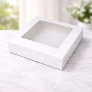 9 Pcs Brownie White Box | Box Measurement 9*9*1.75