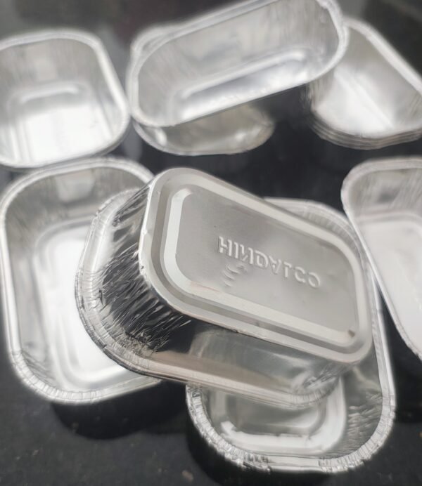 Mini Rectangular Foil Container | Minimum Order Quantity 10 pcs | Brownie container for stall purpose