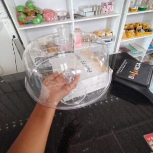 Cake Stand with  Dom Lid | Display Stand | Glass look & Unbreakable