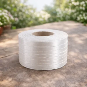 White Ribbon For Cake Decoration 1 Meter