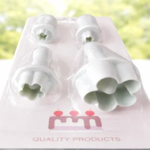 Flower Fondant Cutter 4 pc set
