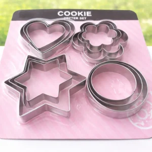 12 Pcs Cookie Cutter in 4 Different Shapes
