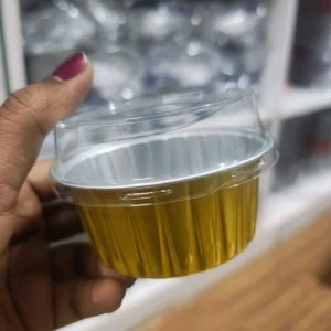 Fancy Foil Round bakestable with lid