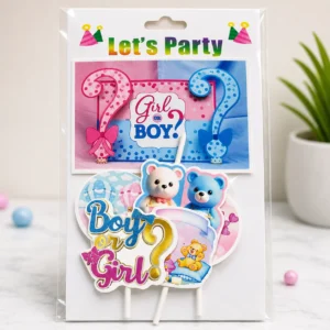 Girl or Boy Theme Cake Topper