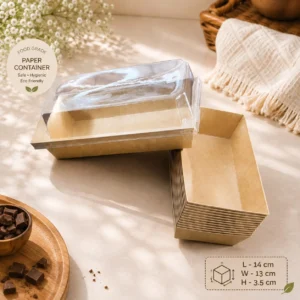 Loaf Paper Container With Lid