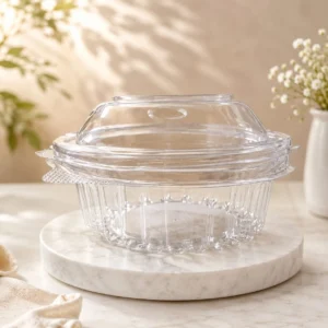 Round Box with Dom Lid 250ml capacity