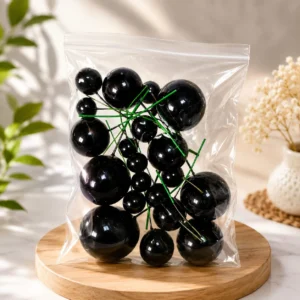 Black Color Faux Ball