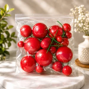 Red Color Faux Ball