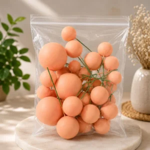 Peach Orange Faux Ball