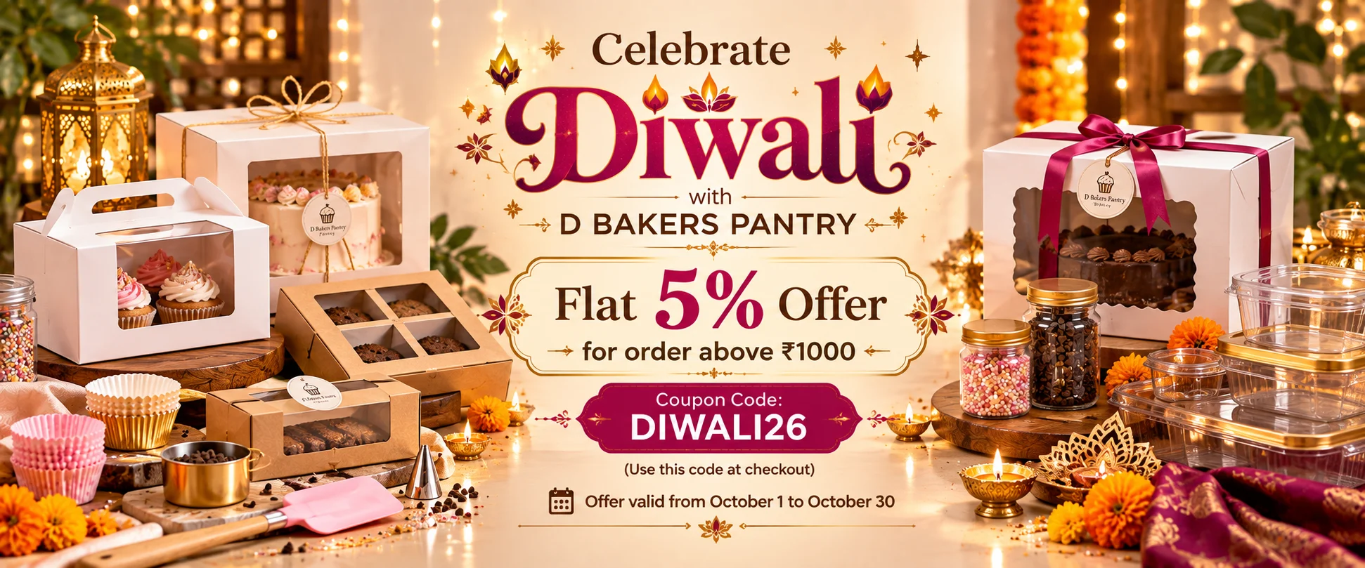 Diwali Bakery Sale at D Bakers Pantry